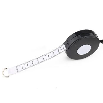 80'' / 205 CM Black Retractable Tape  with Black Rope