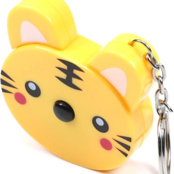 150cm / 59-inch Soft Tape Measure,Plastic Cartoon Case Tape,Metric Scale,Soft and Retractable Tape,Body Tailor Sewing,Medical, Measuring Tool (Yellow)