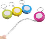 Portable Sided Tape  60-Inch 1.5 Meter Soft & Retractable Tape  With Keychain For Tailor Sewing Body