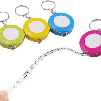 Portable Sided Tape  60-Inch 1.5 Meter Soft & Retractable Tape  With Keychain For Tailor Sewing Body