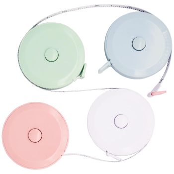 Tape  Soft Retractable Measuring Tape for Body ments Body Tailor Sewing Craft Cloth Tape  60 Inch/150 cm 4 Pack(Pink Blue Green White)