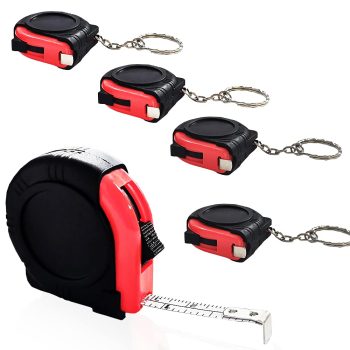 Kids Tape  3ft/1m, 5 Pack Measuring Tape Retractable, Mini Tape ,Inch/Metric Tape  with Slide Lock, Pocket Tape s Keychains for Daily Use