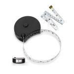 Tape Measure Body Measuring Tape Dual-Scale Window Reading Lock Pin Button Retraction Tape for Fitness, Weight Loss, Sewing & More Measurement 60in/150cm Soft Tape Sewing Tape Measure