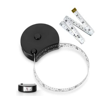 Tape Measure Body Measuring Tape Dual-Scale Window Reading Lock Pin Button Retraction Tape for Fitness, Weight Loss, Sewing & More Measurement 60in/150cm Soft Tape Sewing Tape Measure