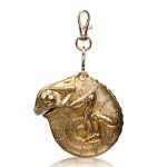 1Pcs Portable Chameleon Tape Measure Ruler Retractable Measure Tape Keychain Metric Measuring Tape 2m/6.5ft (Gold)